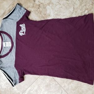 Pink short sleeve shirt